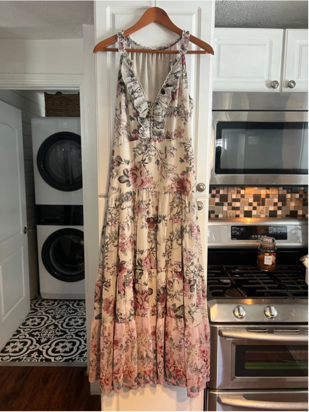 Super Natural by Secret Mission Emmeline Ruffle-Trim Maxi Dress - Picture 2 of 8